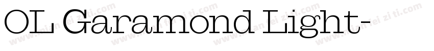 OL Garamond Light字体转换